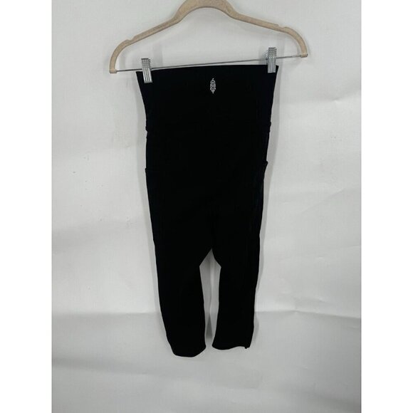 Free People Movement Legging Women XS Black Class Act Cropped Yoga Adjustable - Picture 3 of 10